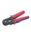 HSC8 6-6A ratchet ferrule crimping tool 0.25-6mm² hexagonal crimp ergonomic dual-color handle professional electrical crimper for wire end ferrules
