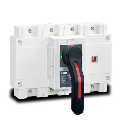 LVMA LMGL2-250 4P 250A panel mount load break disconnector with external operating handle front operated main circuit isolating switch
