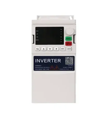 LVMA compact mini VFD inverter single phase to 3 phase vector control DIN rail mount motor speed controller with LED display and potentiometer