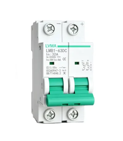 LVMA LMB1-63DC DC MCB 2P miniature circuit breaker for solar PV system