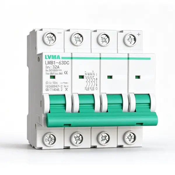 LVMA LMB1-63DC DC MCB 4P miniature circuit breaker for solar PV system