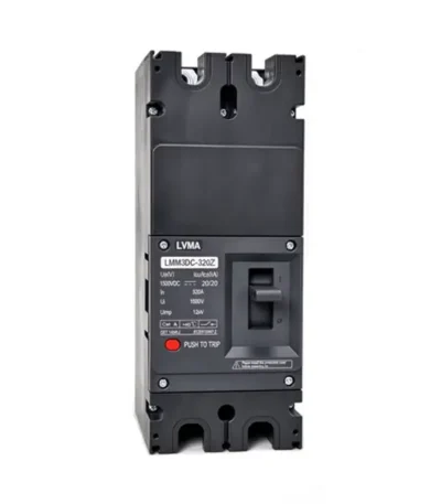LVMA LMM3DC DC MCCB 500-2000V 125A to 800A DC molded case circuit breaker for solar PV and battery energy storage